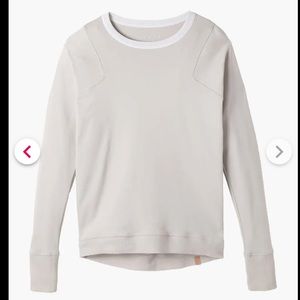 Organic pima long sleeve crew